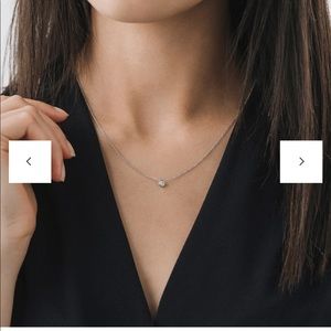 Lover’s Tempo Solitaire Necklace Silver. New.